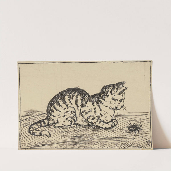 Katze (ca 1905) by Hans Thoma