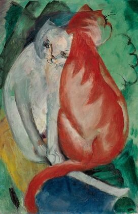 Katzen, Rot und Weiß (1912)