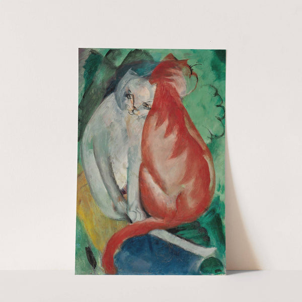 Katzen, Rot und Weiß (1912) by Franz Marc