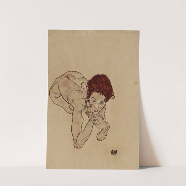 Kauernder weiblicher Akt (Crouching Female Nude) (1917) by Egon Schiele