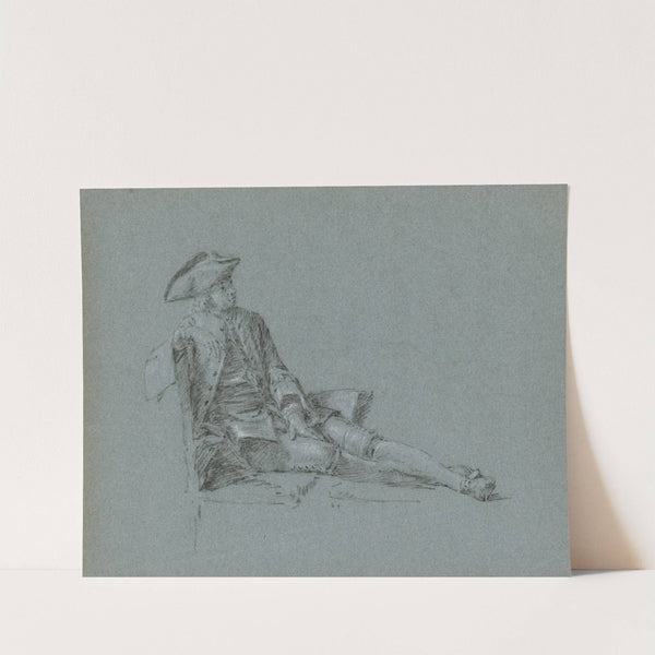 Kavalier auf einer Chaiselongue by Cornelis Troost