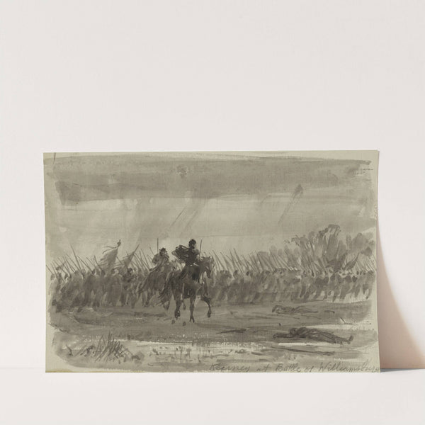 Kearney at Battle of Williamsburg by Alfred Rudolph Waud