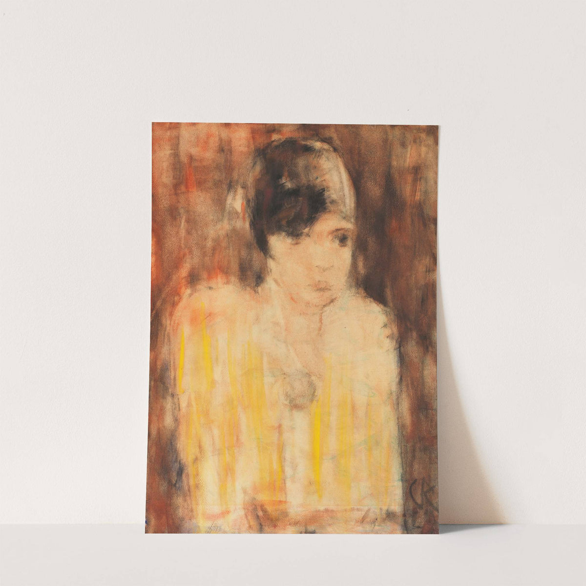 Kecke junge Dame (Flapper) (Ca. 1927-1929) by Christian Rohlfs