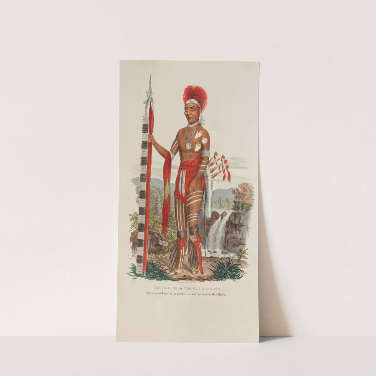 KEE-O-KUCK or The Watching Fox; The present Chief of the Sauli Tribe and the Successor to Black Hawk (1835) by James Otto Lewis