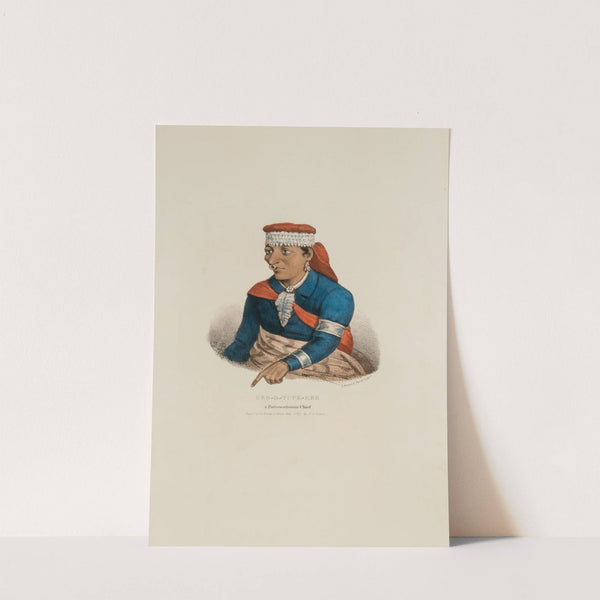 KEE-O-TUCK-KEE; A Pottowattomie Chief (1835) by James Otto Lewis