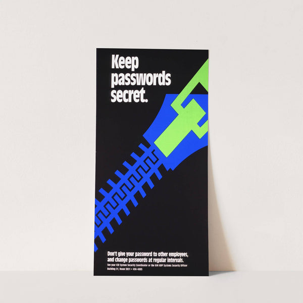 Keep passwords secret by National Institutes of Health