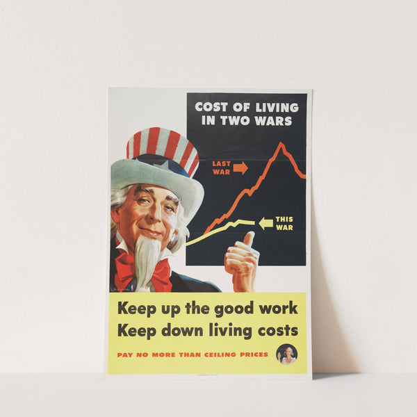 Keep up the good work. Keep down living costs (1944) by Leon Helguera