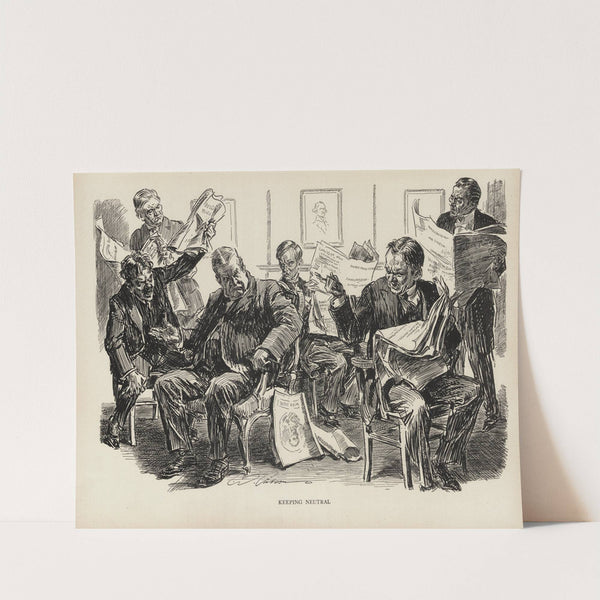 Keeping Neutral (1916) by Charles Dana Gibson