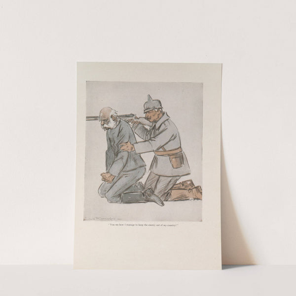 Keeping Out the Enemy (1916-1917) by Louis Raemaekers