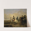 Keizer Napoleon I en zijn staf te paard by Horace Vernet
