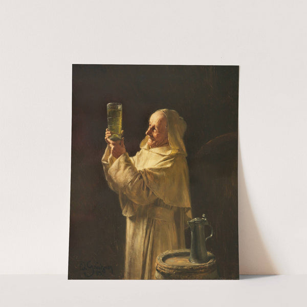 Kellermeister mit weißer Kutte (1883) by Eduard von Grützner