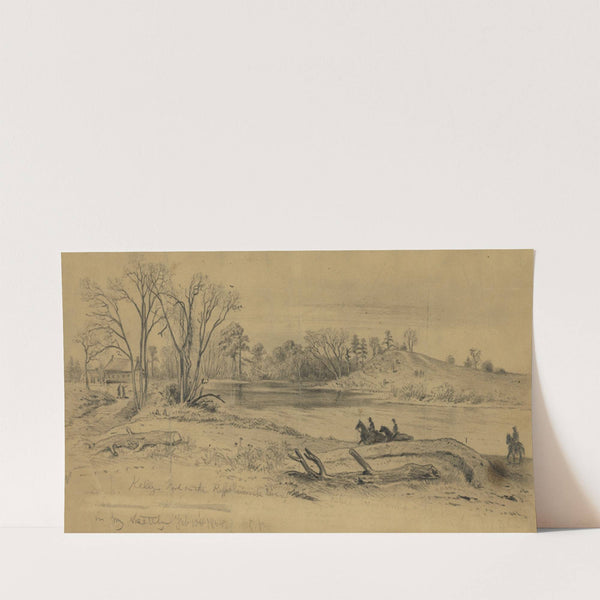 Kelly’s Ford on the Rappahannock River (1864) by Edwin Forbes