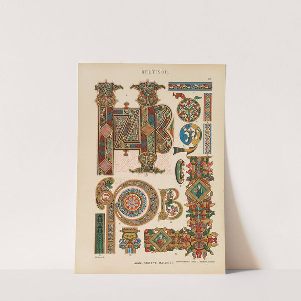Keltisch – Manuskript-Malerei (1887) by Heinrich Dolmetsch