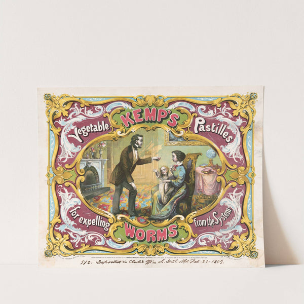 Kemp's vegetable pastilles for expelling worms from the system by Snyder, Black & Sturn