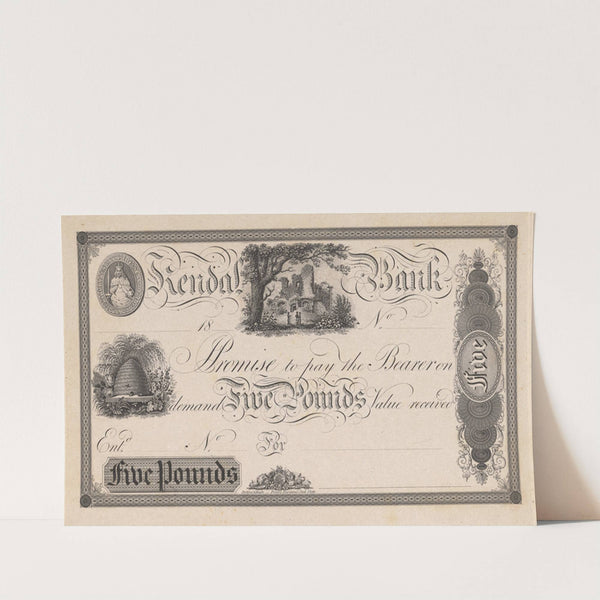 Renfrewshire Banking Company one pound note (1820-1829) by Perkins & Heath