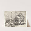 Kennel med seks hunde by Paulus van Hillegaert II