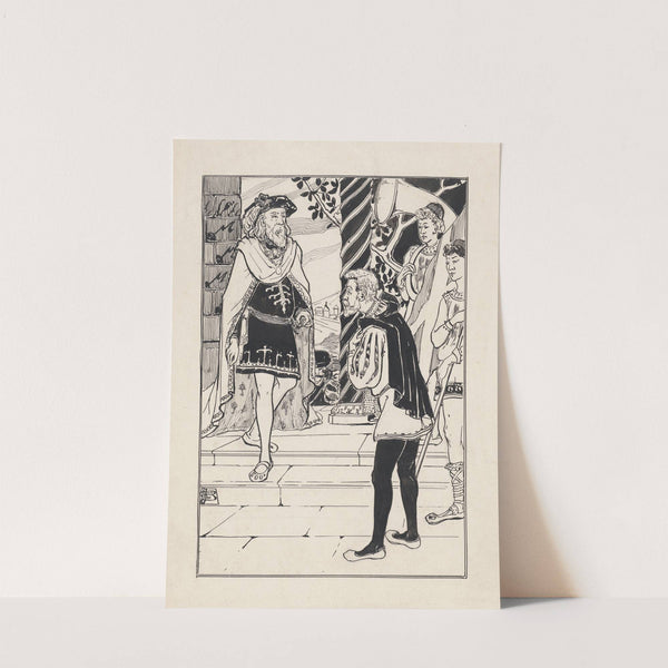 Kent vermomd bij King Lear by Jacob Pieter van den Bosch