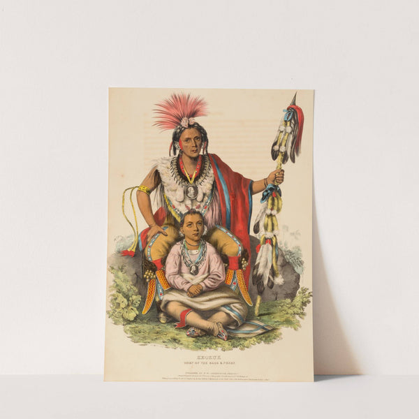 Keokuk. Chief Of The Sacs And Foxes (1838) by Charles Bird King