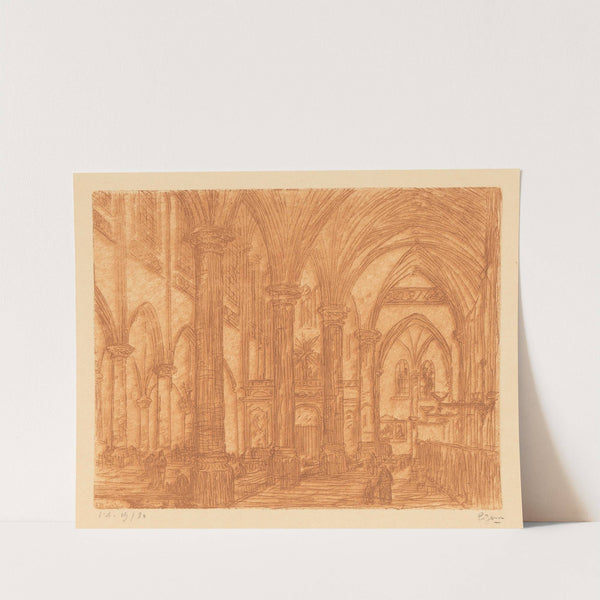 Kerkinterieur (1873-1931) by Etienne Bosch