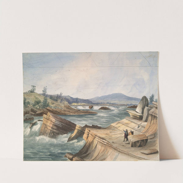 Kettle Falls, Columbia River by John Mix Stanley