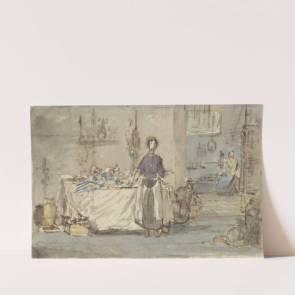 Keukeninterieur by Charles Rochussen