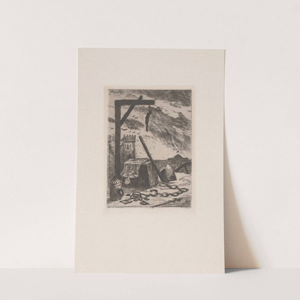 Keys, chains and axe for a gallows (1856-1897_1856-1897) by Henri-Charles Guérard