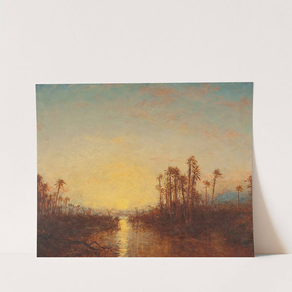 Khartoum, Coucher De Soleil (1885-1890) by Félix Ziem