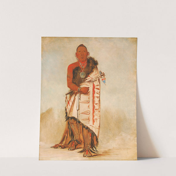 Ki-Hó-Go-Waw-Shú-Shee, Brave Chief, Chief of The Tribe by George Catlin