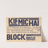 KIF MIC HAI, Block Hannoverscher Künstler by Kurt Schwitters