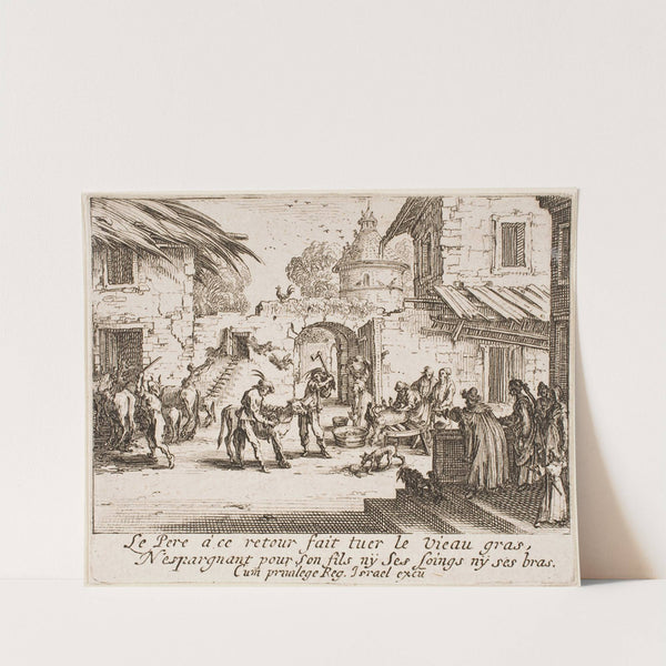 Killing the Fatted Calf (1635) by Jacques Callot