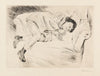 Kind auf Sofa liegend (1921)