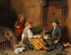 Kinder mit Hasen im Stall (1870)
