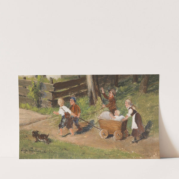 Kinder mit Wagen (1906) by Hugo Kauffmann