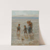 Kinderen der Zee; Children playing in the surf by Jozef Israëls