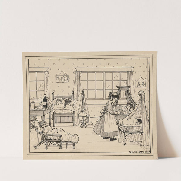 Kinderen op een ziekenzaal by Nelly Spoor