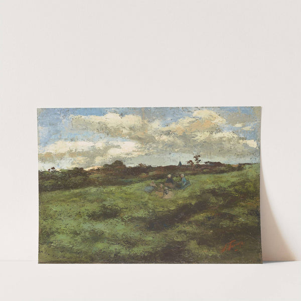 Kinderen op het duin - Landschap bij Brussel by Jan Toorop