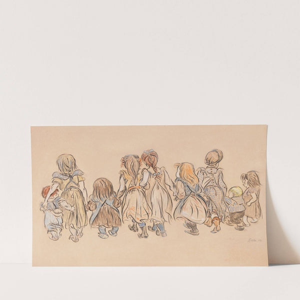 Kindergesellschaft (1904) by Heinrich Zille