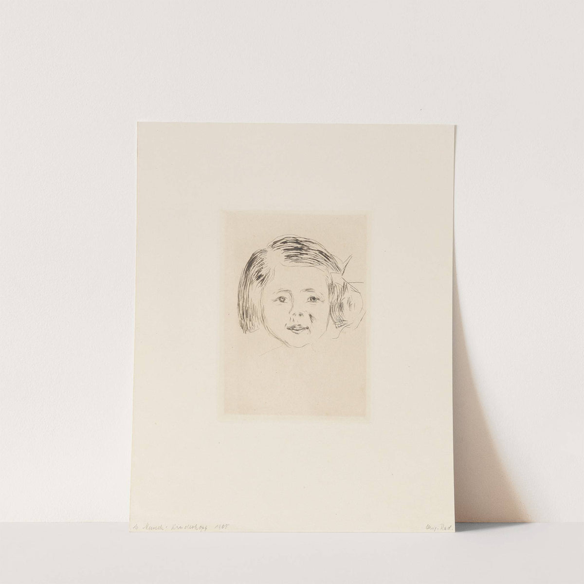 Kinderkopf; Herbert Esches Tochter (1905) by Edvard Munch
