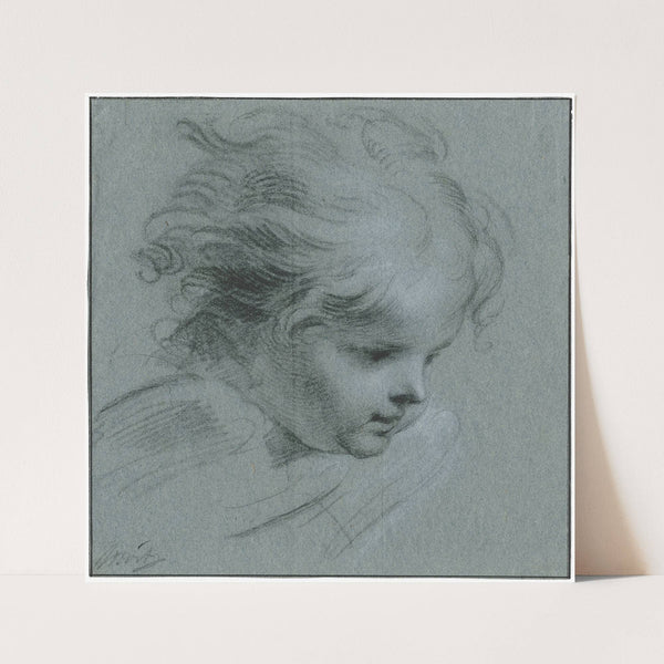 Kinderkopje met vleugels by Jacob de Wit