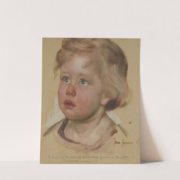 Kinderportrait (Studie zum Fresko ‘Lasset die Kindlein zu mir kommen’) by Josse Goossens