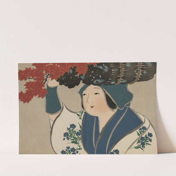 Kindling Salesgirl (Kurokiuri) (1909-1910) by Kamisaka Sekka