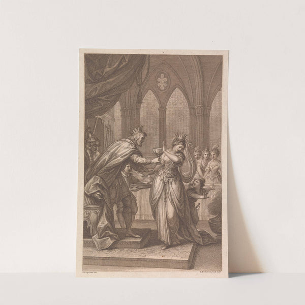 King Alboin Forcing Rosamund to Drink From The Skull of Her Murdered Father, Cunimund, King of the Gepids (1779) by Giovanni Battista Cipriani