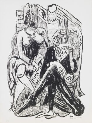 King and Demagogue, plate 8 from the portfolio ‘Day and Dream’ (1946)