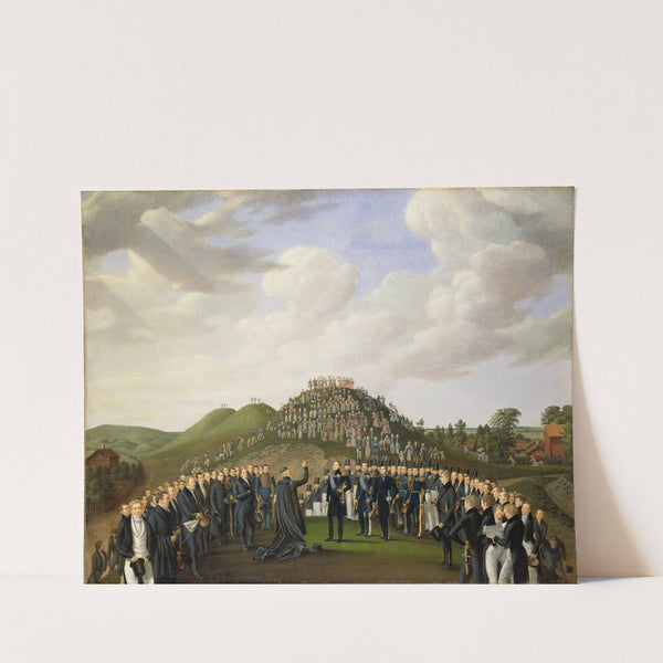 King Carl XIV Johan Visiting the Mounds at Old Uppsala in 1834 by Johan Way