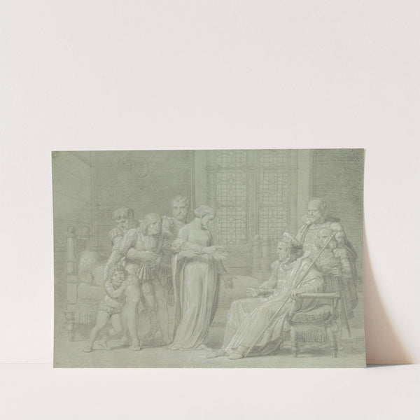 King Charles VIII of France with the Dying Gian Galeazzo Sforza at Pavia by Pelagio Palagi