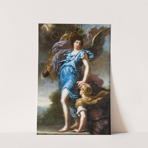 King Charles XI's guardian angel. Allegory by David Klöcker Ehrenstrahl