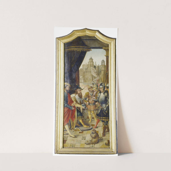 King David Receiving the Cistern Water of Bethlehem by Master of the von Groote Adoration