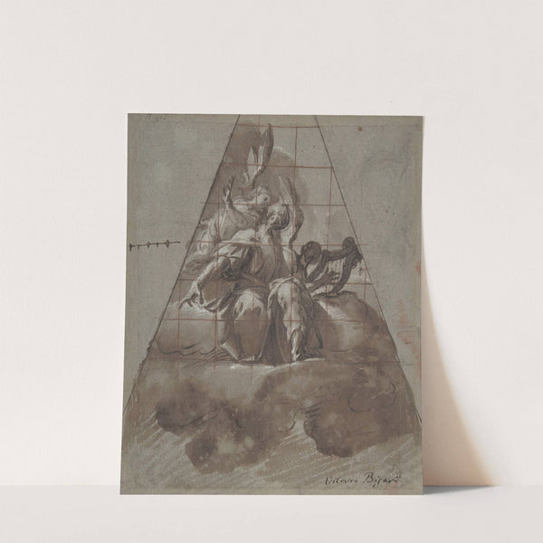 King David with Angels by Pier Francesco Mazzucchelli