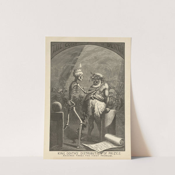 King Death’s distribution of prizes — Bacchus takes the first premium (1870) by Thomas Nast