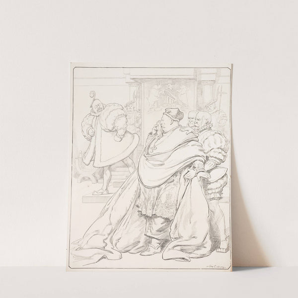 King Frowns on Cardinal (1910) by Otho Cushing